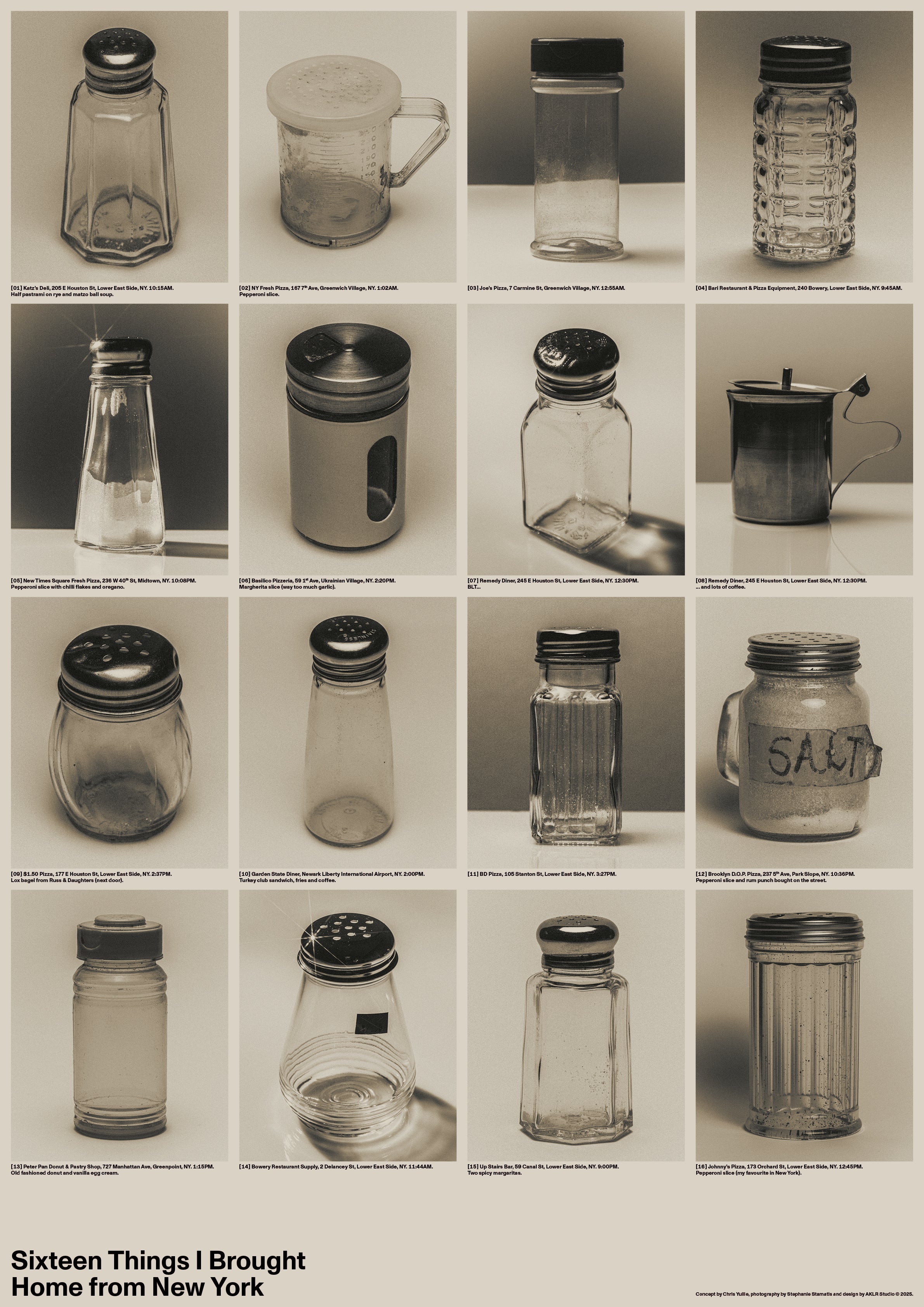 [01 – 16] Sixteen Things I Brought Home from New York